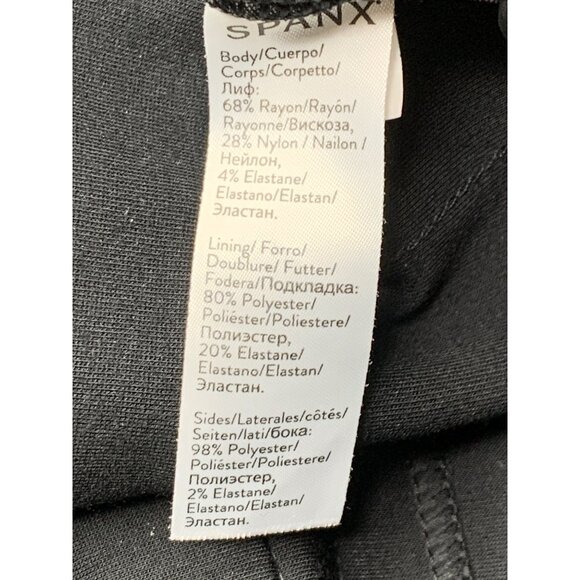 Spanx Womens Black 20287T Pull-On Ponte Tux Stripe Pants XL 10035 EUC - Picture 3 of 12
